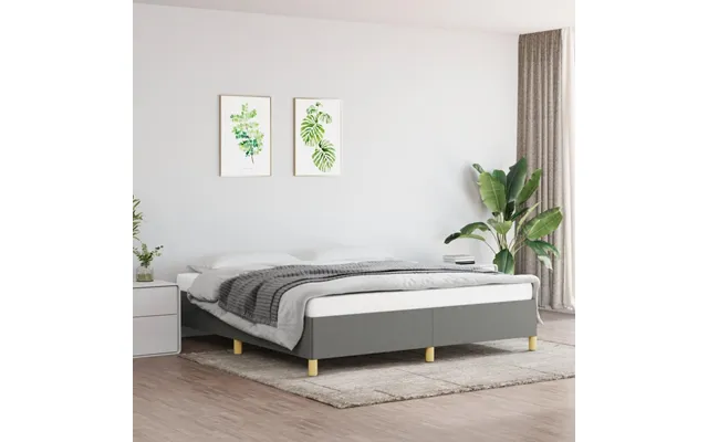 Sengeramme Til Kontinentalseng 160x200 Cm Stof Mørkegrå