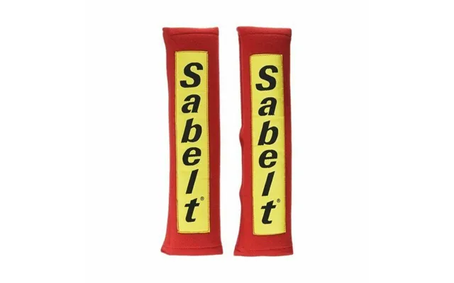 Sikkerhedssele-puder Sabelt - Rød, Velcro 2 Stk