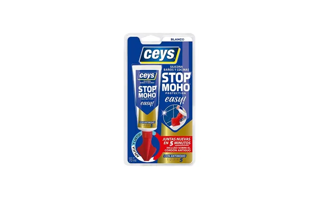 Silikone Til Badeværelse Og Køkken Ceys Stop Moho Easy Hvid 70 Ml