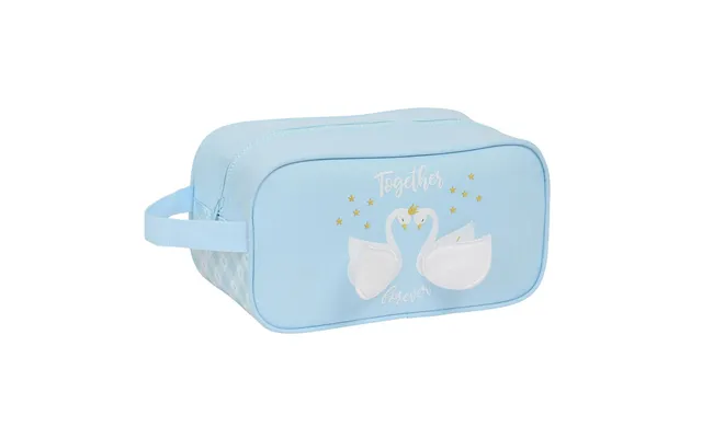 Skotaske Glow Lab Cisnes - Lyseblå Rejseskotaske 29 × 15 × 14 Cm