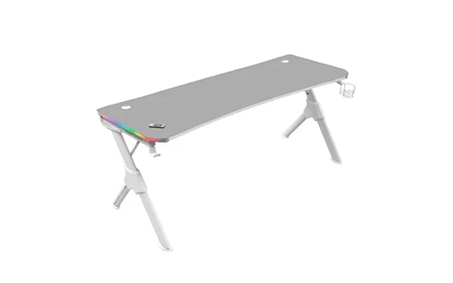 Skrivebord Gaming Mars Gaming Mgdxlrgbw Led Rgb Hvid 160 X 60 Cm