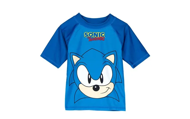Sonic Bade T-shirt Til Børn - Mørkeblå, 3 År