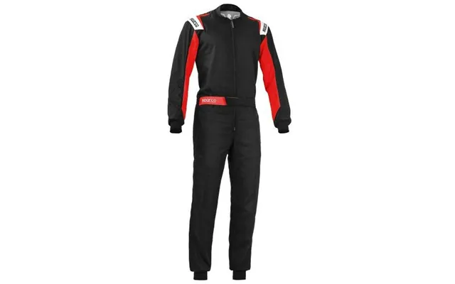 Sparco Rookie Racer Jumpsuit - Sort Rød, Barn 130 Cm