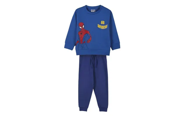 Spider-man Træningsdragt Til Børn - Blå, 3 År