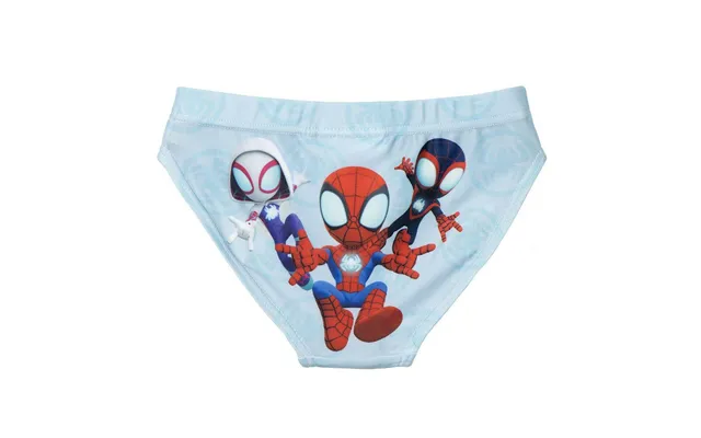 Spidey Badebukser Til Børn, Lyseblå - 4 År