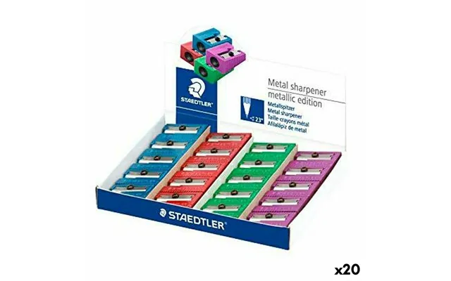 Staedtler Blyantspidser I Metal - 20 Stk., Multifarvet