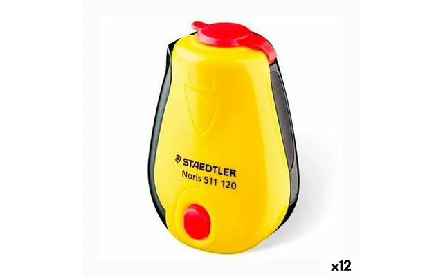 Staedtler Blyantspidser Med Beholder - Gul Sort 12 Stk.