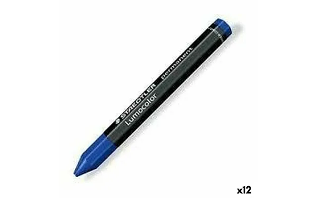 Staedtler Lumocolor 236-3 Voksfarve, Blå - 12 Stk.