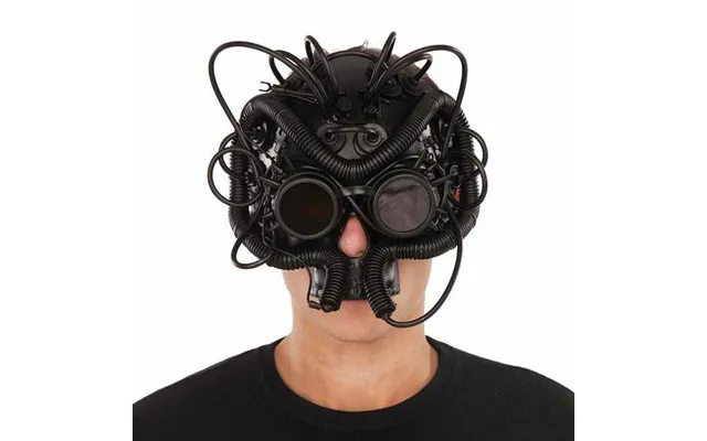 Steampunk Maske - Sort, Str. S