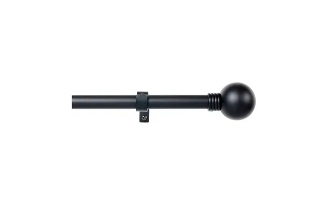 Stor Planet Gardinstang Forlængbar - Sort 110-200 Cm