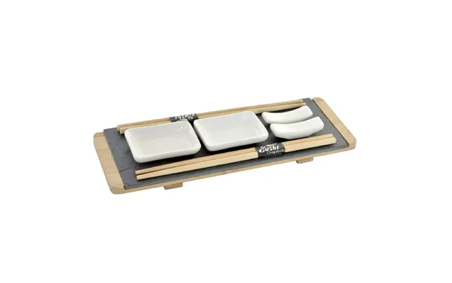 Sushi-sæt Med Bambusbræt 30 × 10 × 3,5 Cm - 9 Dele