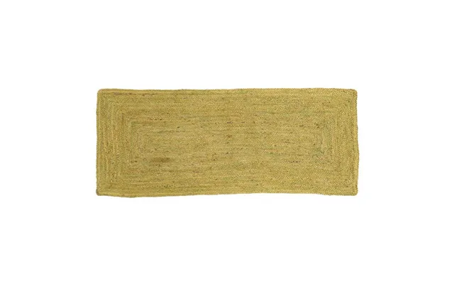 Tæppe Grøn Jute 170 X 70 Cm