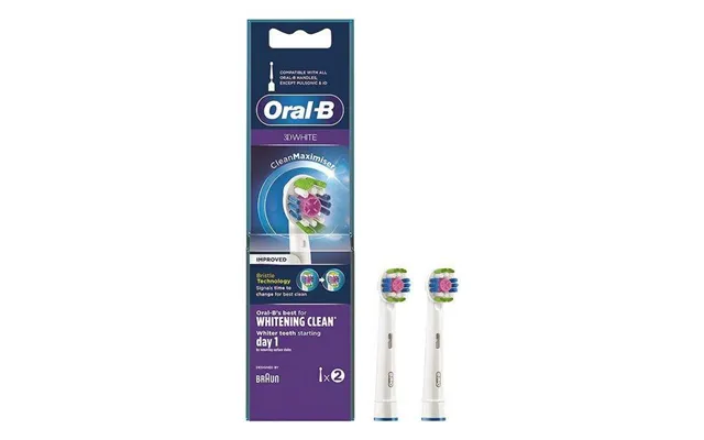 Tandbørstehoveder Oral-b 3d White Whitening Clean - 2 Stk.