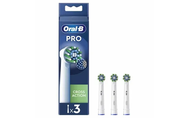 Tandbørstehoveder Oral-b Pro Cross Action - 3 Stk., Hvid
