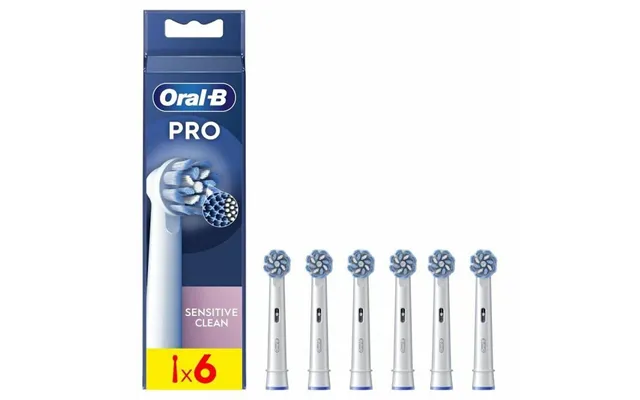 Tandbørstehoveder Oral-b Sensitive Clean - 6 Stk., Hvid