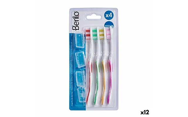 Tandbørster Berilo - Sæt Med 4 Medium