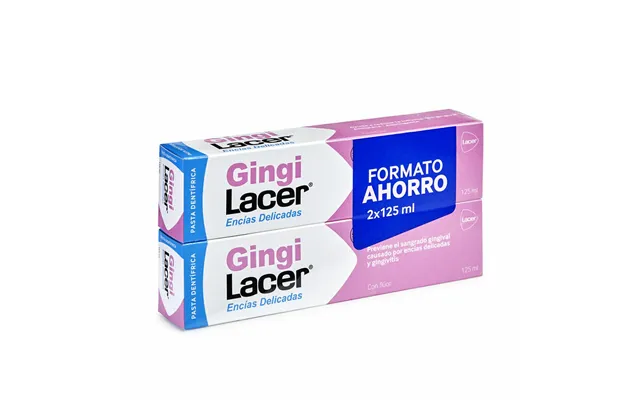 Tandpasta Til Følsomt Tandkød Lacer Gingilacer 2 × 125 Ml