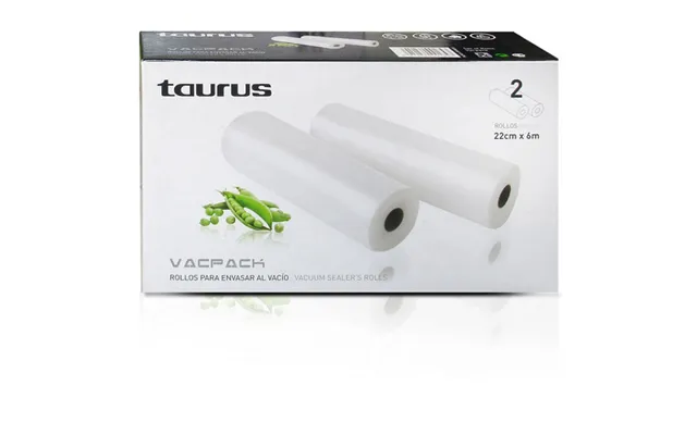 Taurus Vacpack Ruller Til Vakuumpakker - 22 Cm X 6 M 2 Stk