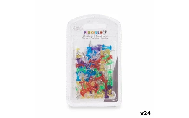 Tegnestifter - Multifarvede, Metal Plast 24 Enheder