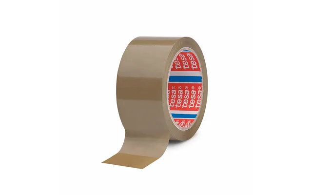 Tesa Pakketape Brun - Selvklæbende 50 Mm X 132 M