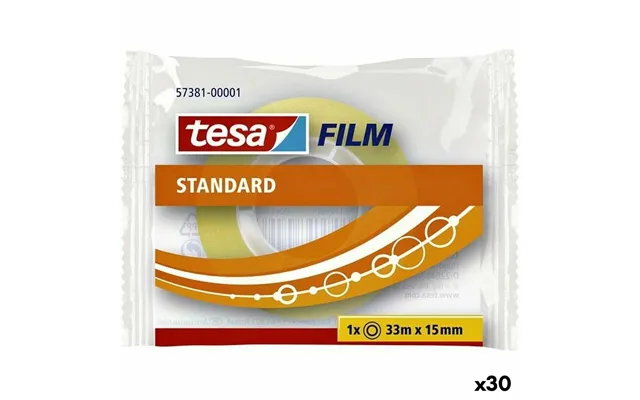 Tesa Selvklæbende Bånd - 15 Mm X 33 M, Gennemsigtig 30 Stk.