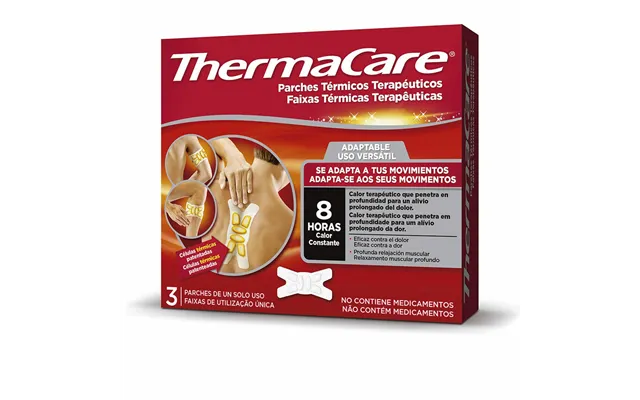 Thermacare Klæberige Varmelapper Til Kroppen - 3 Stk. Knæ