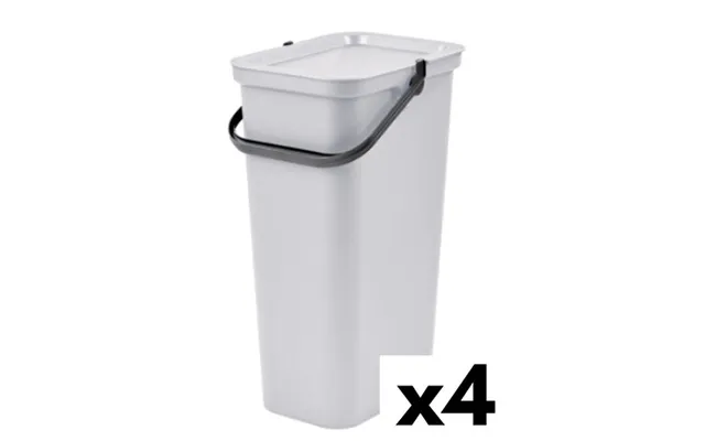 Tontarelli Moda Affaldsspand Til Genbrug, Hvid 38 L - 4 Stk.