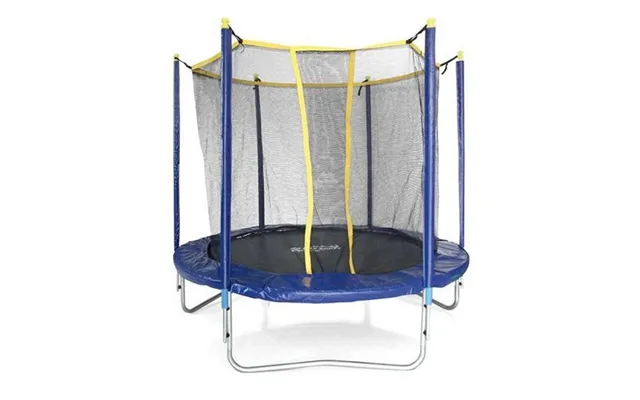 Trampolin Med Sikkerhedsnet - Elastik Seng Hyd008136, Blå, Ø 245 Cm, 70 Kg