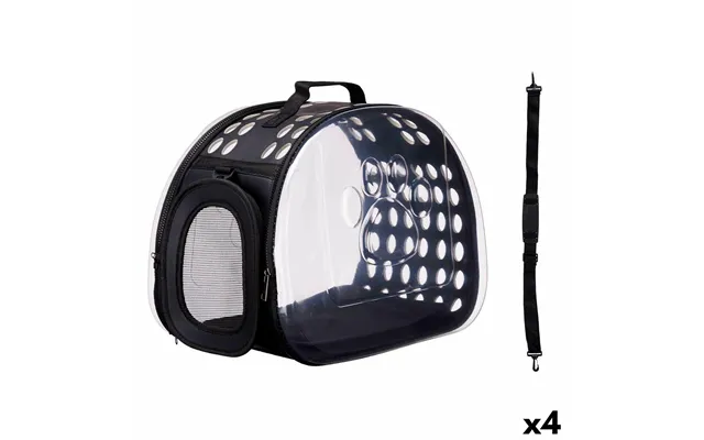Transportkasse Til Kæledyr Mascow - Sort Plast, 43 × 20 × 33 Cm 4 Stk