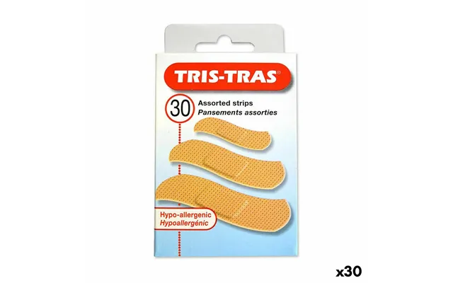 Tris-tras Plastre - Assorterede, 30 Stk Hypoallergen