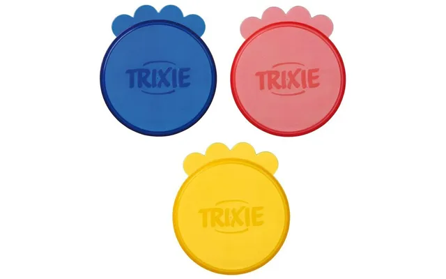 Trixie Låg Til Dåser - Sæt Af 3, Gul Blå, Ø 17,5 Cm