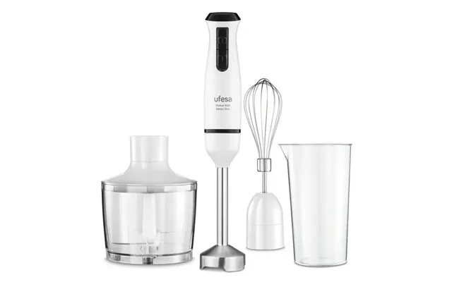 Ufesa Pulsar 600 Dmax Stavblender - Hvid, 600 W, Med Tilbehør