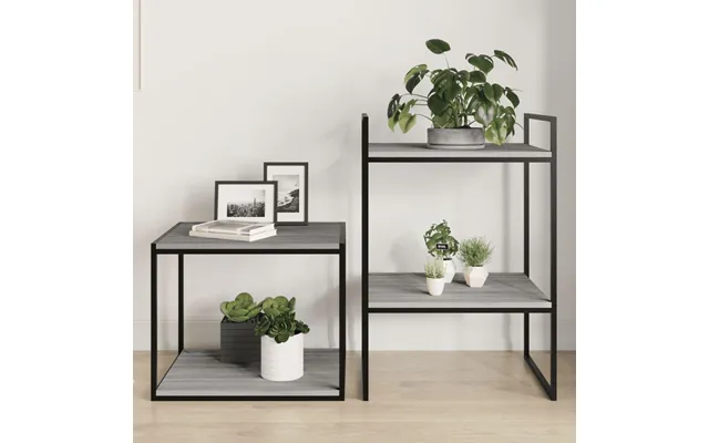 Væghylder 4 Stk. 40x50x1,5 Cm Konstrueret Træ Grå Sonoma-eg