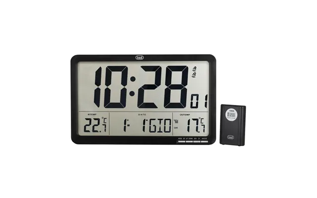 Vejrstation Med Stort Lcd-display Trevi 3560 Rc - Sort