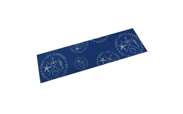 Versa Nautical Bordløber - Blå Polyester 44,5 × 154 Cm