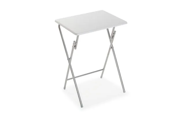 Versa Sammenklappeligt Sidebord - Hvid, Metal Mdf, 37,5 × 65,5 × 47,5 Cm