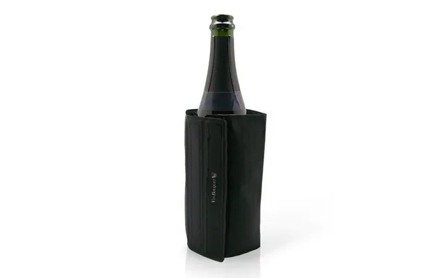 Vin Bouquet Flaskekøler-cover - Sort, Justerbar Velcro