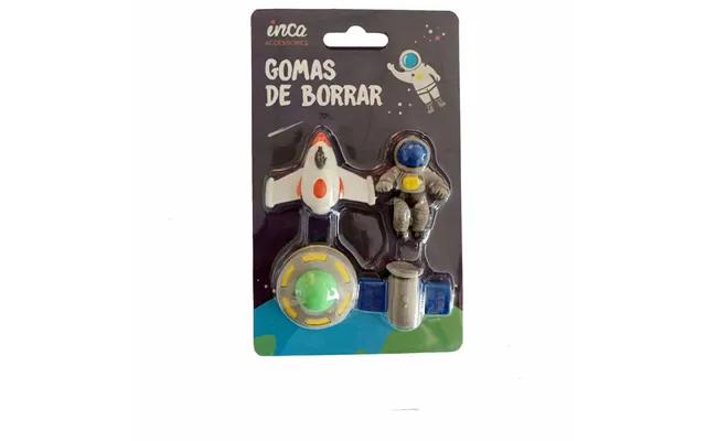 Viskelædere Sæt Inca - Astronaut Og Rumskib, 4 Dele