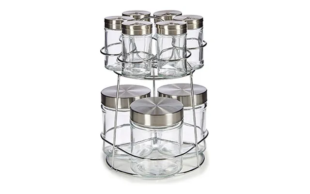 Vivalto Krydderihylde Med Glas - 10 Dele, 320 Ml & 85 Ml