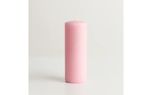 Bloklys Ø6x15 Cm - Farve Rose