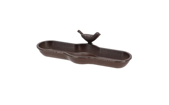 Fuglebad Brun Støbejern - L29.5xd13xh7.1 Cm