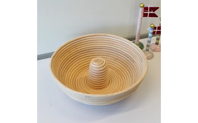 Hævekurv Til Surdej Stor Søjleformet Ø30xh10 Cm Rund Hævekurv I Rattan Til Brødbagning