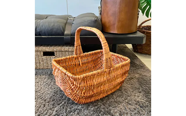 Hollænderkurv I Flettet Pil - 40x31xh20 Cm