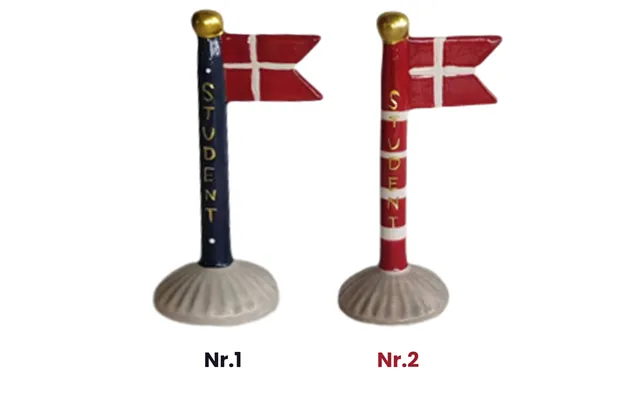 Keramik Flag Student - Perfekt Gave, 2 Forskellige Farver