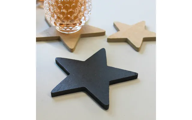 Stjerne Glasbrik Coasters - Træ
