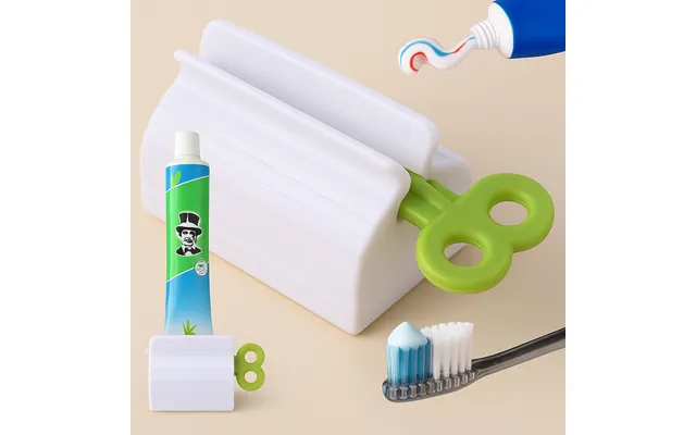 Tube Squeezer Til Tandpasta - Creme Og Gel Universal Tubepresser I Plast 5 Cm Bredde
