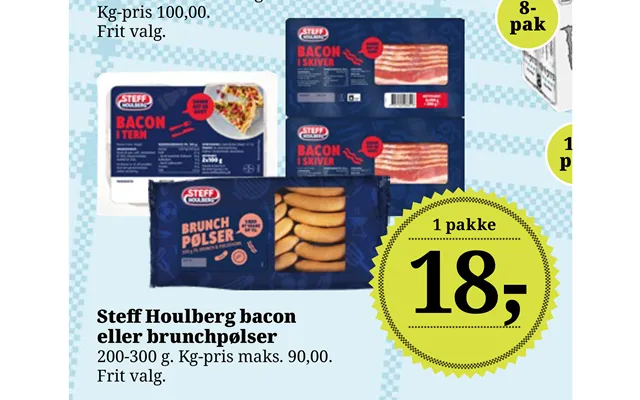 Steff houlberg bacon or brunch sausages product image