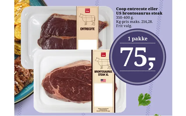 Coop Entrecote Eller Us Brontosaurus Steak Coop Entrecote Eller Us Brontosaurus Steak product image