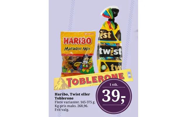 Haribo, Twist Eller Toblerone product image