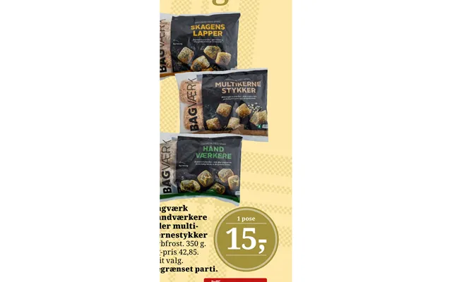 Bagværk Håndværkere Eller Multikernestykker product image